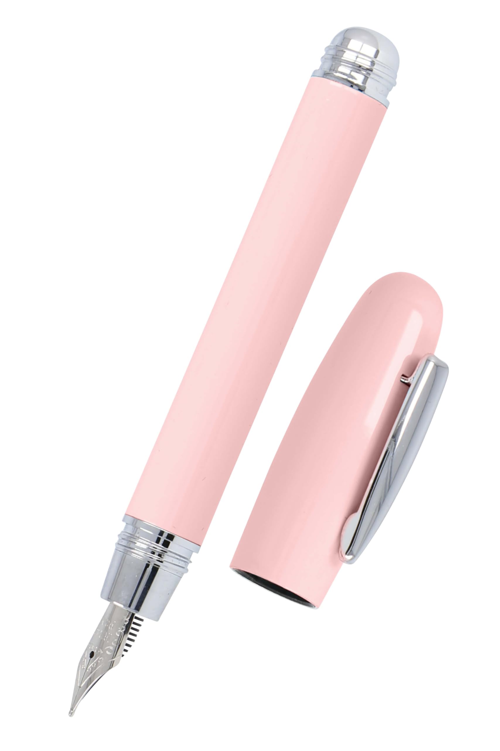 Online Highway Rose I Fountain Pen in Pastel Pink with Iridium Nib M I For Standard Ink Cartridges I Ergonomic Fountain Pen for Children and Adults