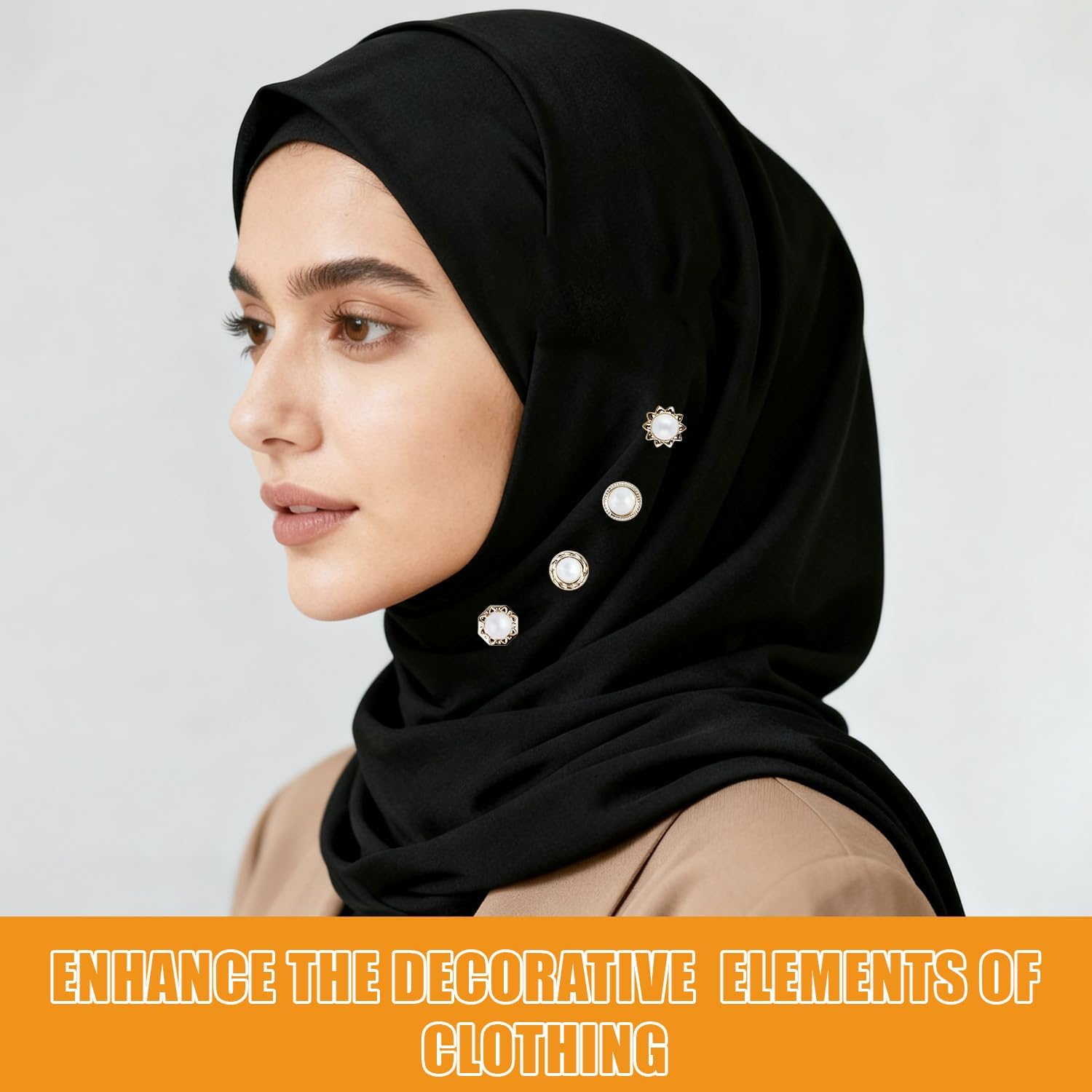 Strong Magnetic Hijab Pins, Powerful Pinless Magnets for MuslinWomen, No-Snag Colorful Scarf Magnet Clasp - Image 6