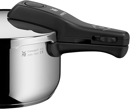 Miniatura 7 de WMF Olla a presión perfecta inducción 4,5 L, olla a presión, señal de cocción grande, 2 niveles de cocción, mango de tapa extraíble, acero