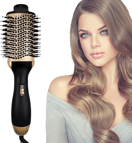 Cepillo secador de pelo, cepillo de aire caliente, cepillo de secado 3 en 1, te permite secar y alisar tu cabello sin dañar la herramienta de