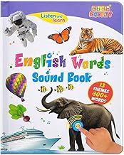 Braintastic Interactive English Word Sound Book for Kids | Talking Musical Learning Book with 13 Themes and 300 Plus Words | Educational Sound Book for Toddlers Age 3 Years and Above