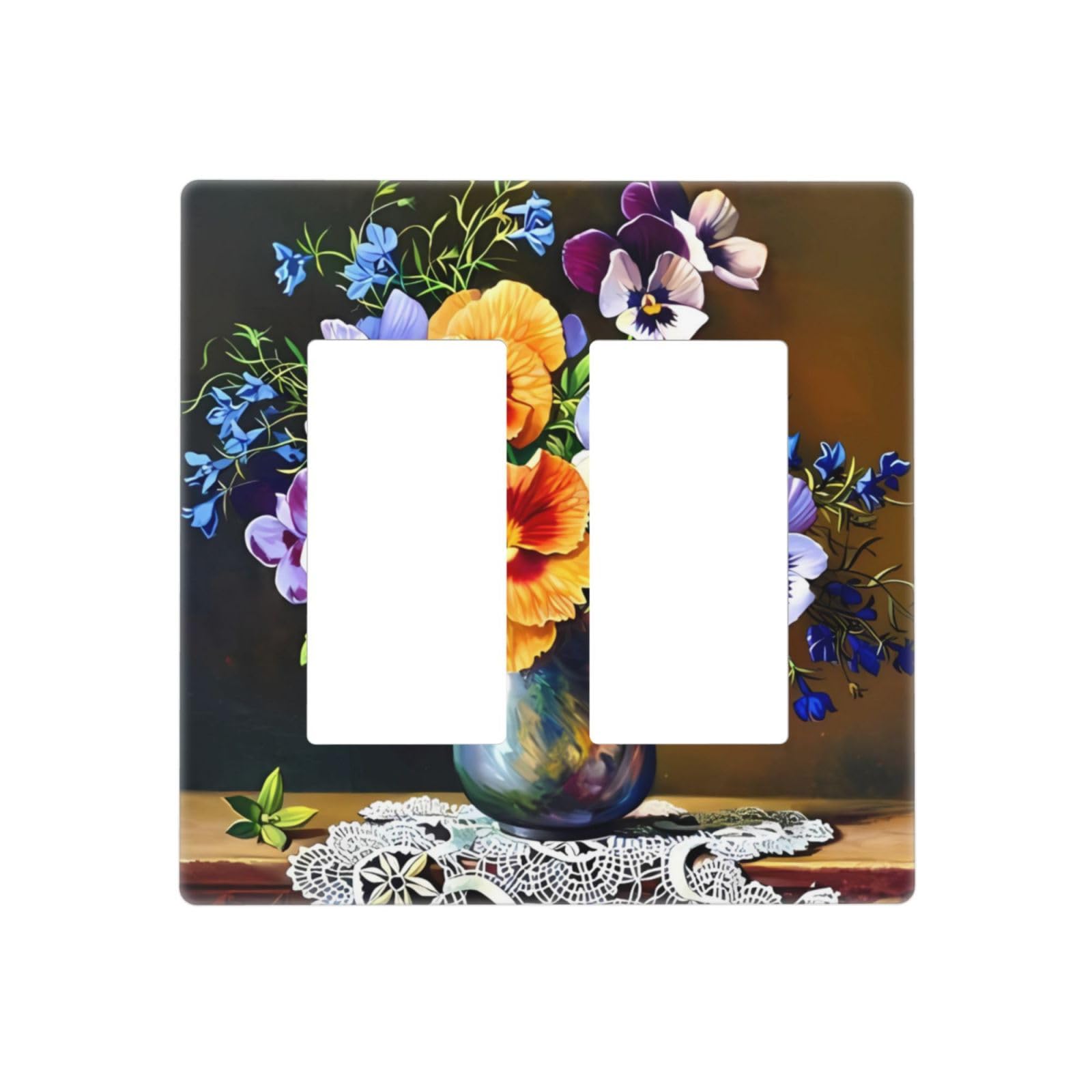 Placche decorative per interruttore della luce moderna cielo e blu oceano copertura interruttore a 2 bande interruttore luce piastra da parete casa cucina fattoria decorazione