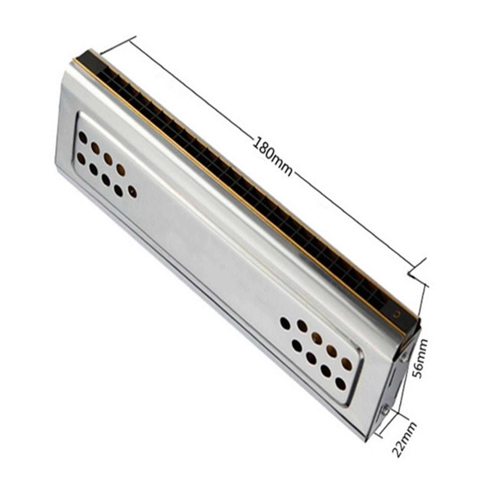 Mundharmonikas 24 Löcher Beide Mundharmonika CG-Taste Musikinstrumente Tremolo Mundharmonika