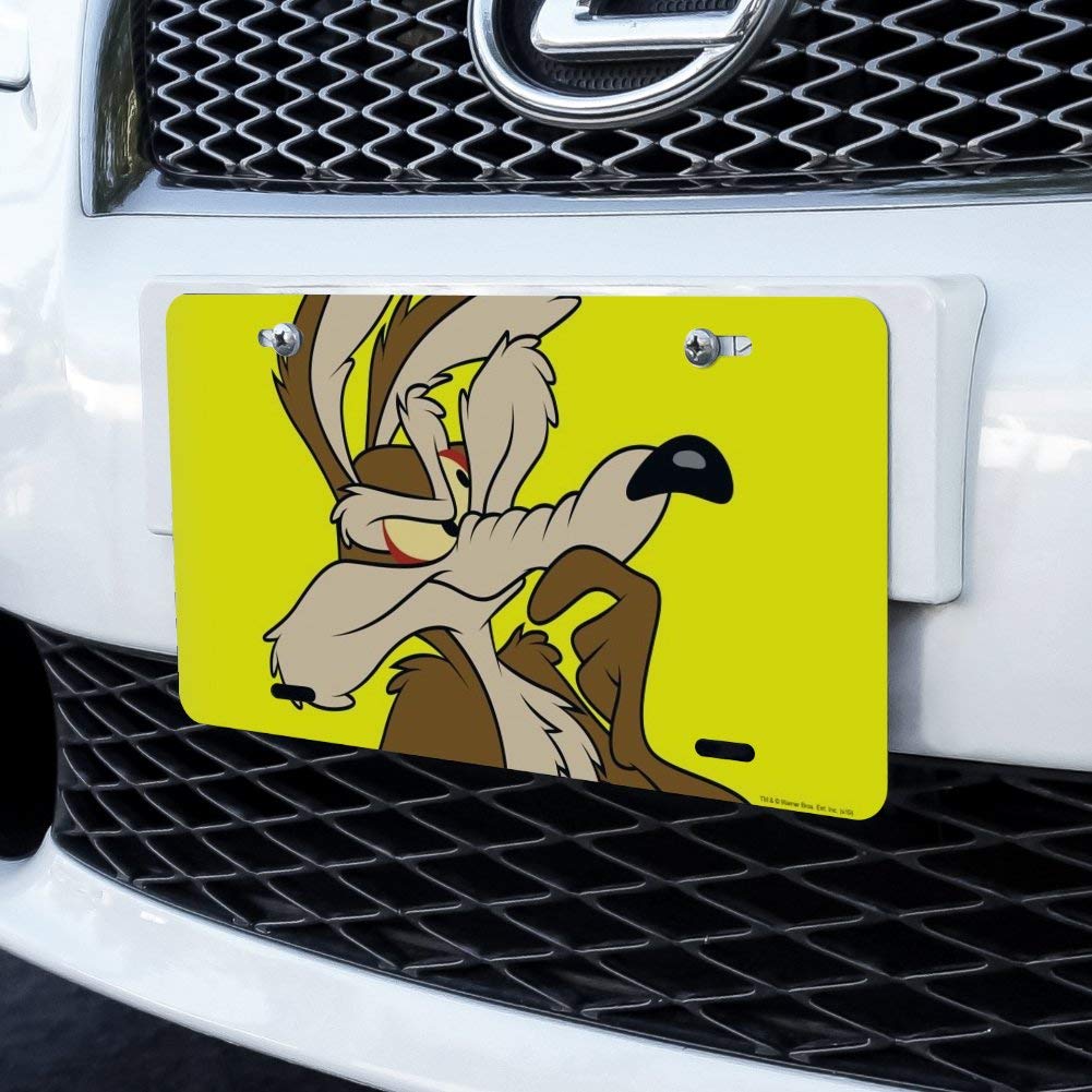 GRAPHICS & MORE Looney Tunes Wile E Coyote Novelty Metal Vanity Tag License Plate