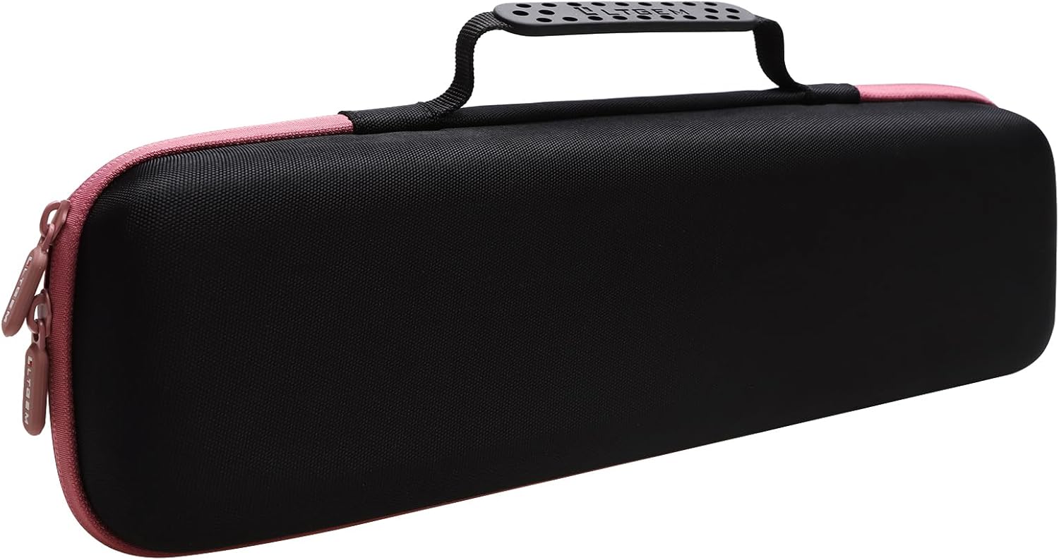 LTGEM EVA Hard Case for Revlon One Step Root Booster Round Brush Dryer and Hair Styler - Travel Protective Carrying Storage Bag, Pink