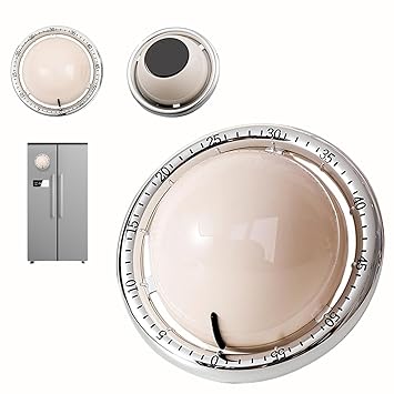 KIDWILL Mechanical Pomodoro Timer Clock for Study, Kitchen & Bedroom – No Battery, Loud Alarm, Magnetic Attachment, Education Tool, Pomodoro Timer Clock Alarm