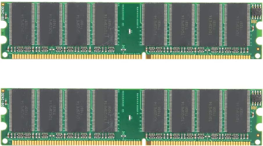 2PCS DDR Memory, 400Mhz 1GB 184Pin Memory Designed for DDR PC3200 Desktop Computer, Full Compatible Double Sided 16-Grain Memory Module Desktop Computer Upgrade