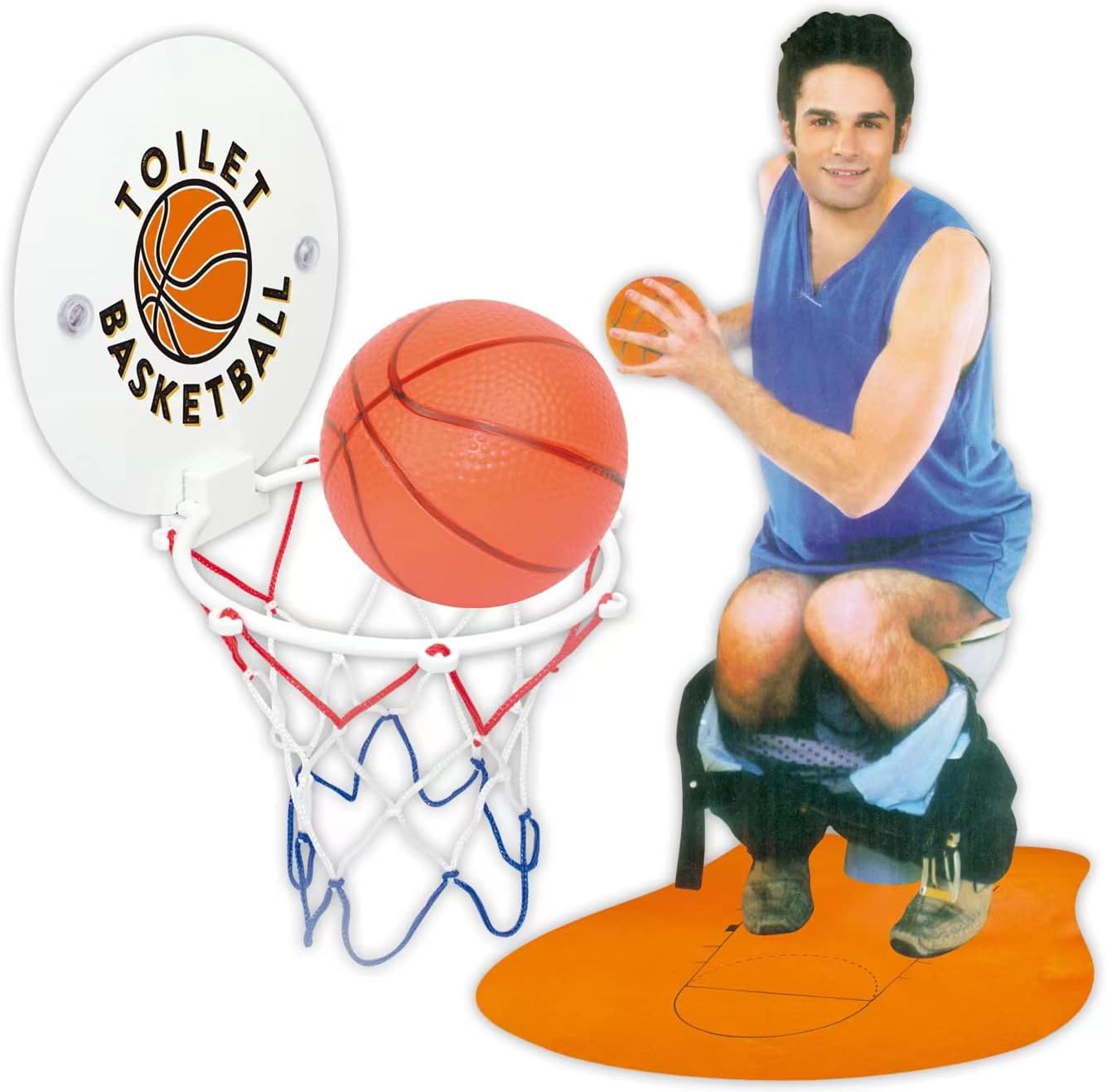 GOODLYSPORTS Toilet Basketball Practice Mini Basketball in