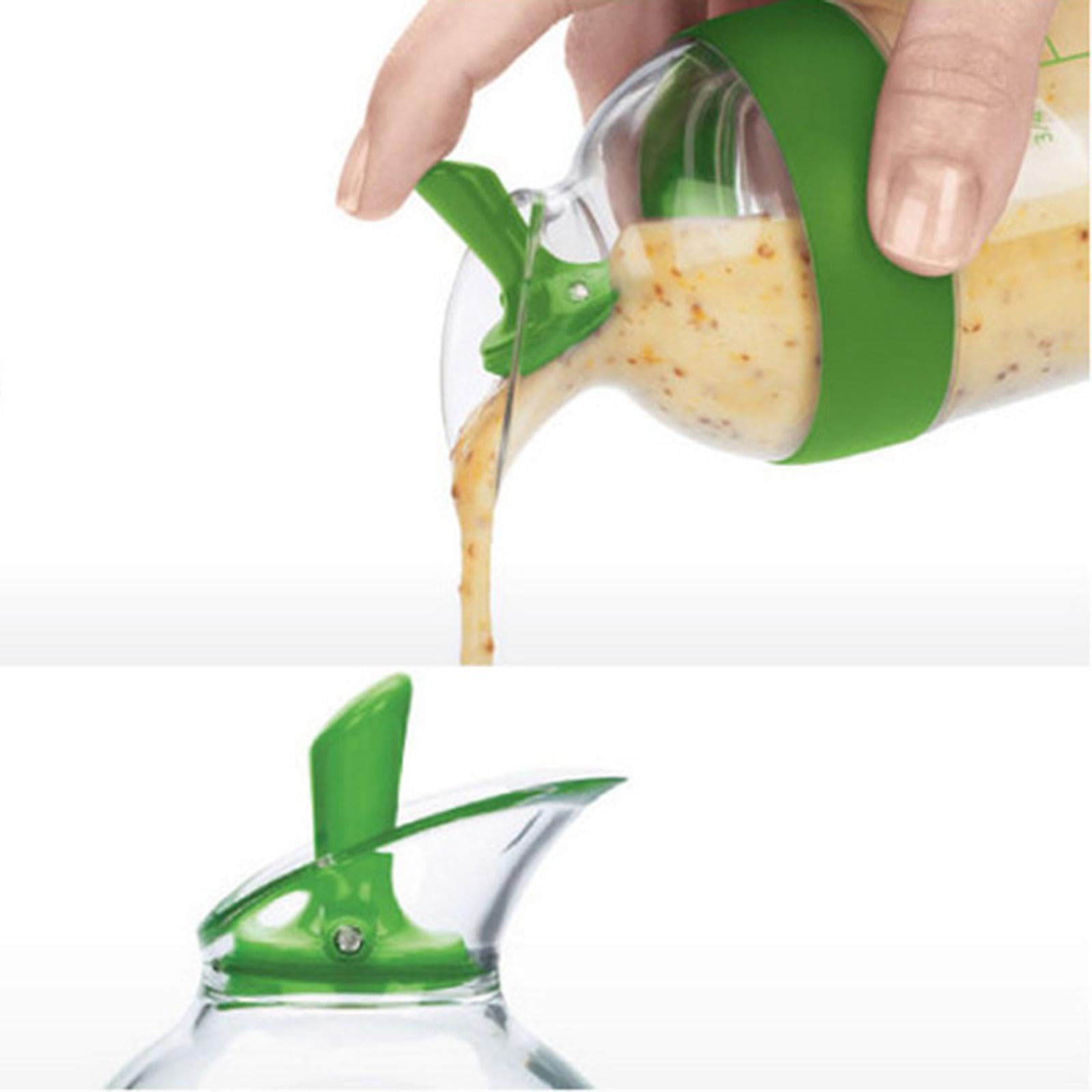 perfk 3x Condimenti per per Insalate Shaker Tazza Contenitore Salse Mixer Succo Bottia di Miscela Facile Da 8.4