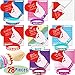 60PCs Valentine’s Day Rubber Silicone Wristband Bracelets w/ 6 different assorted Designs; Kids School Classroom Supplies, Heart Party Favors, Friendship BFF Best Friend Forever Wrist Band Gifts