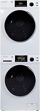 Equator Digital Touch Apartment 110V Set 1.9cf Washer + Vented Digital 4cf Dryer