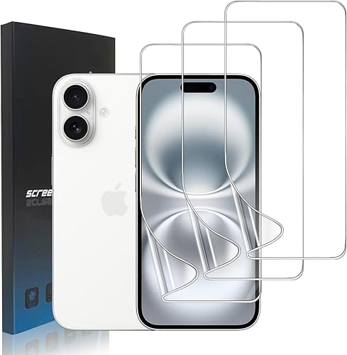 Miniatura 16 de Paquete de 3 protectores de pantalla de película de hidrogel para iPhone 13/iPhone 13 Pro, protector de pantalla de TPU suave HD para iPhone 13/13