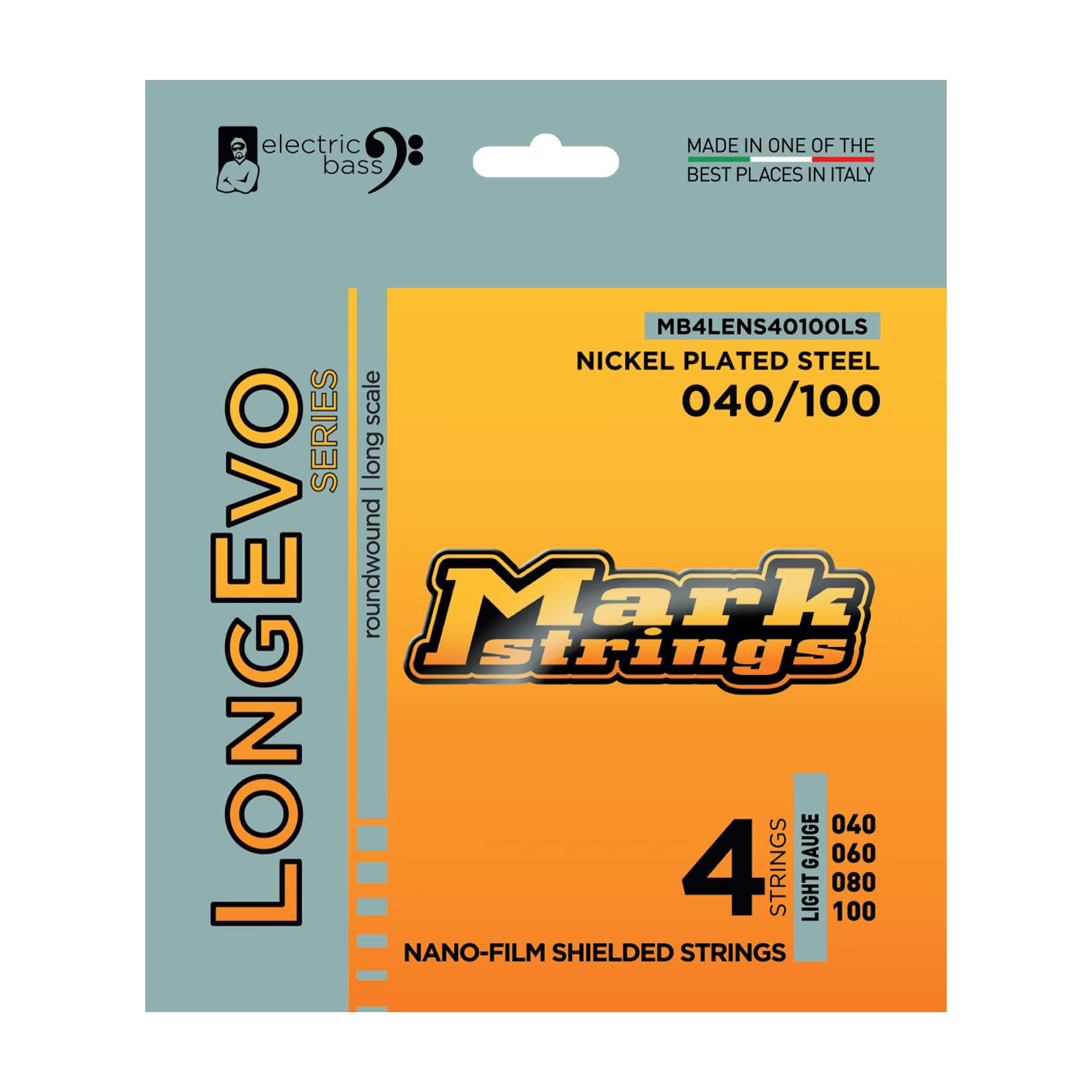 Mark Bass Longevo Nickel Plated Steel Nano-Film Shielded 40-100 Bas Teli