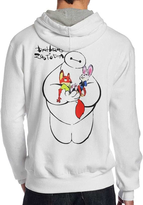 Amazon Co Jp ベイマックス 兎 狐 マンガ メンズ スウェット フード付き 春秋服 冬服コート ファッショ 応援服 コート ペアルック パーカー メンズ 後ろプリント 服 ファッション小物