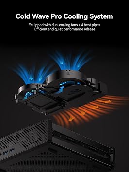 MINISFORUM MS-A1 Workstation Barebone Version Without CPU/RAM/SSD/OS, HDMI/DP/USB-C Triple Display Mini PC, 2x2.5G LAN Port, 4X PCIe SSD Slot, Support AMD AM5 Socket CPU/Discrete Graphics Cards