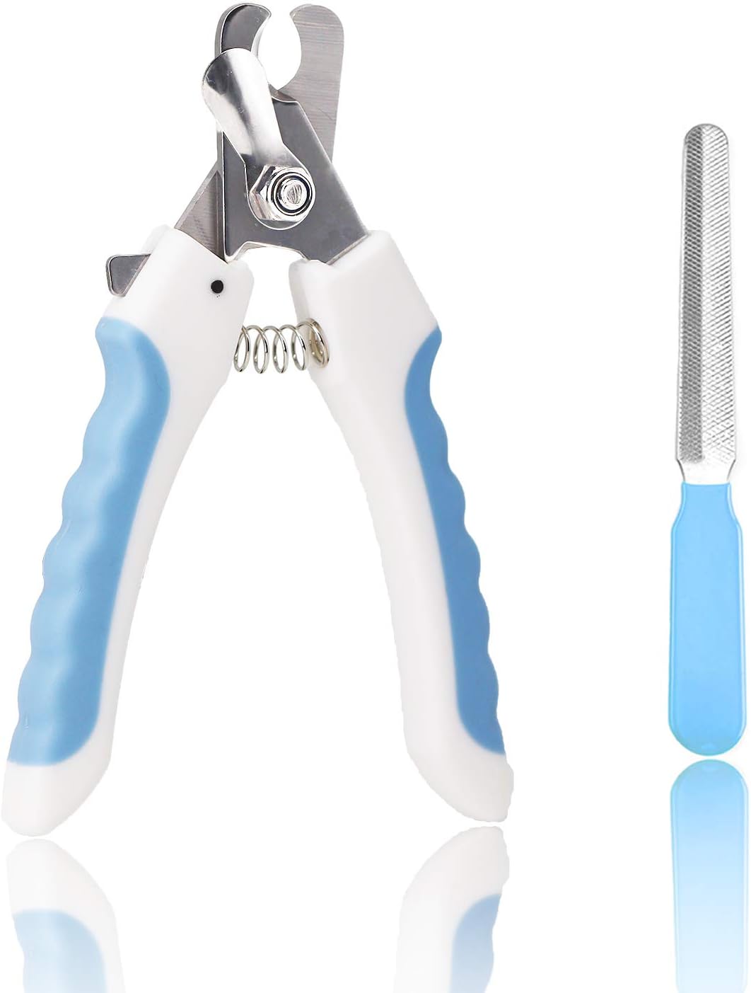 SunteeLong Pets Nail Clippers Cat Dog Nail Trimmers with Safety Guards to Avoid Over Cutting,Free Nail File,Sharp Blade with Lock…