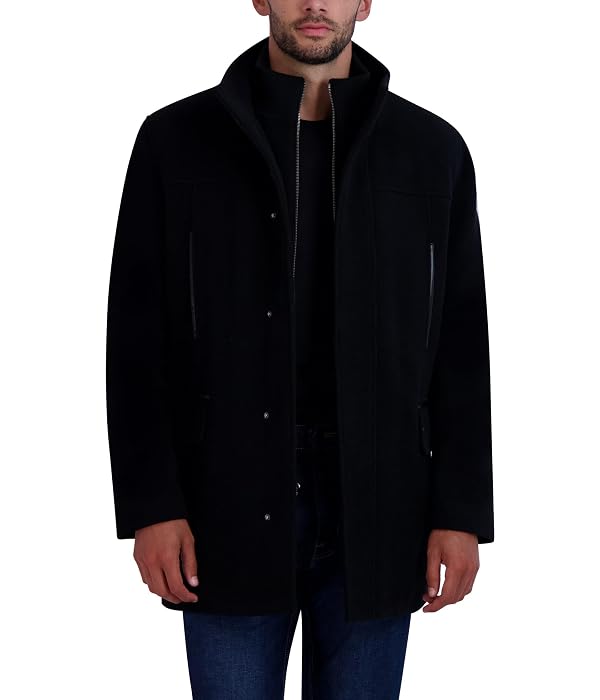 Cole Haan Men's Wool Car Coat, Black, X-Large by Cole Haan - Used condition - US$57.94
