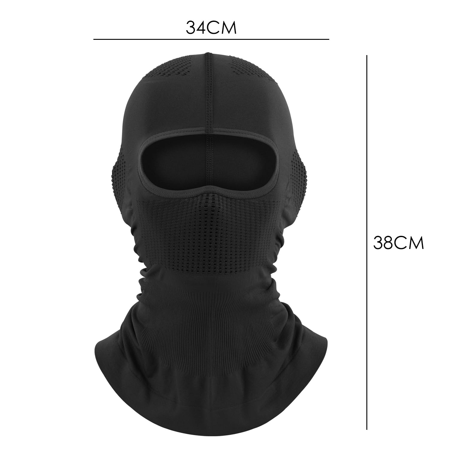 1 capucha transpirable para bicicleta deportiva, protección solar multifunción, máscara de esquí, máscara para casco de moto, protector de cuello para bicicleta, máscara de cara completa