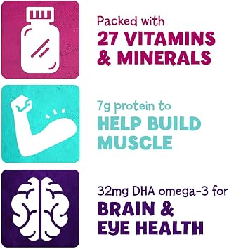 PediaSure Grow & Gain with 3g Fiber for Digestive Health, Provides Immune Support, Kids Protein Shake, 27 Vitamins and Minerals, 7g Protein, DHA Omega-3, Non-GMO, Chocolate, 8 fl Oz, 24 Count