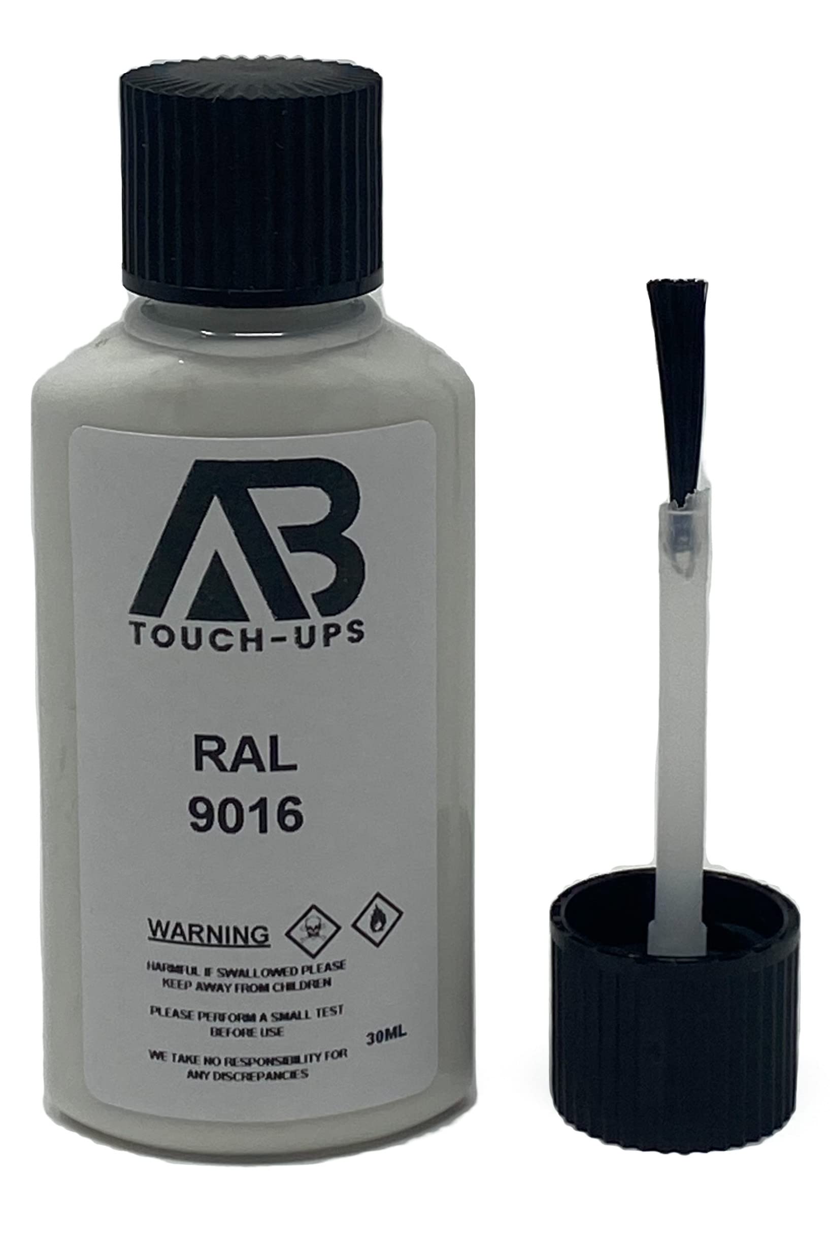 RAL 9016 TRAFFIC WHITE PAINT TOUCH UP BOTTLE 30ML