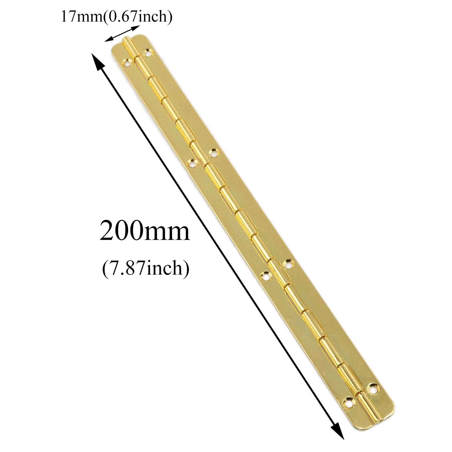 2 Pack 7.87 Inch Gold Long Folding Hinge for Wooden Box — Amazon image 4