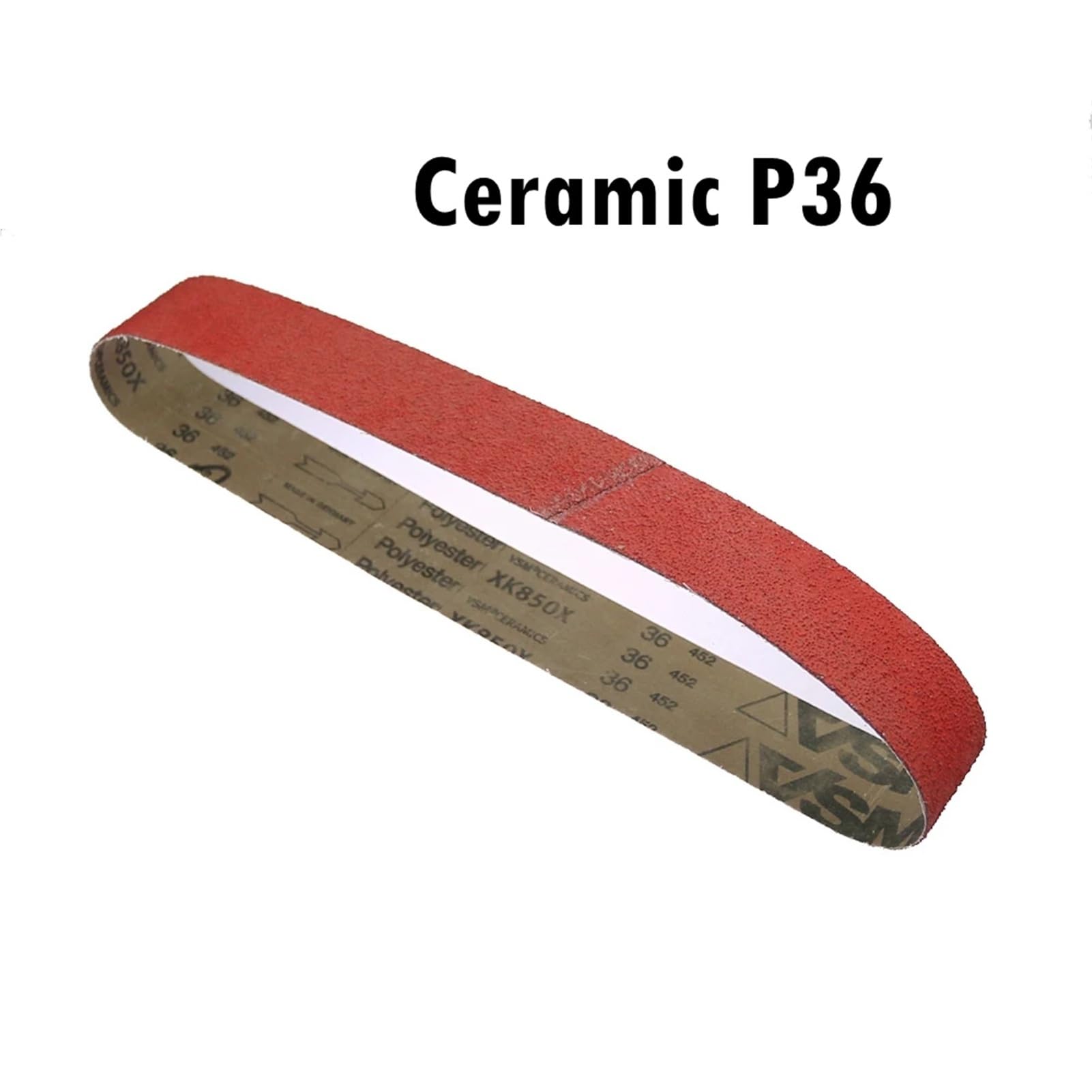 Nastri abrasivi in ​​ceramica da 4 pezzi for la smerigliatura di metalli pesanti - Disponibili varie dimensioni e grane(P80x1600x50mm)