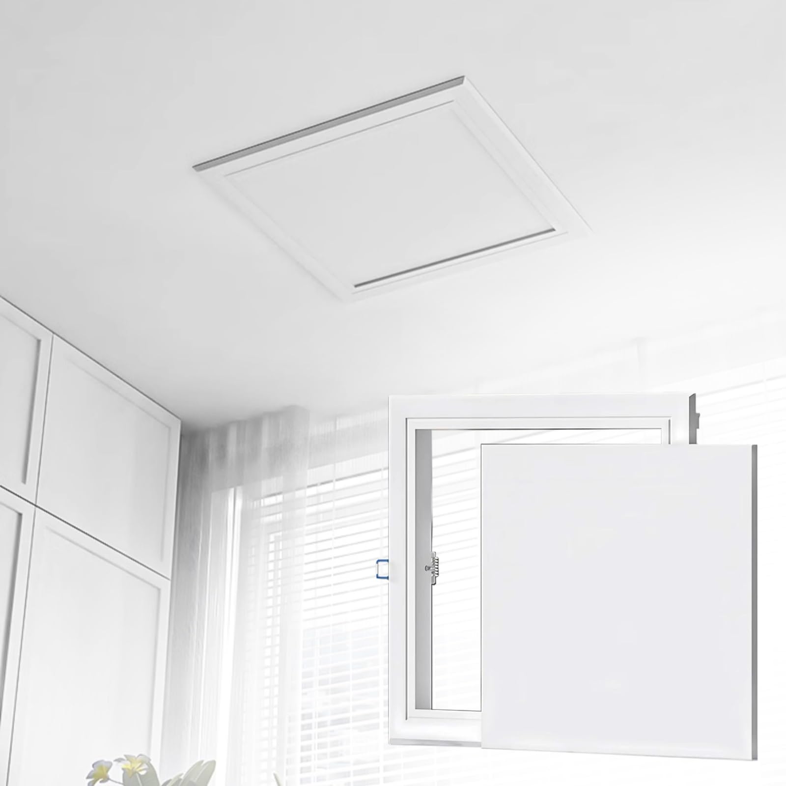 Trampilla De Mantenimiento De Techos,Tapa Registro Panel Acceso Para Rápido,Marco Plástico,panel Nido Abeja Aluminio,para Servicio Plomería Empotrada