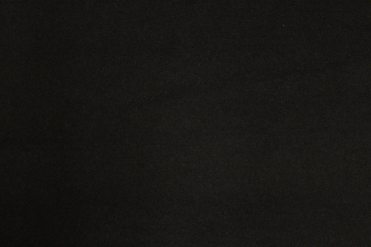 3 YARDS FLEECE FABRIC SOLID, BLACK, 60" Wide sold BTY