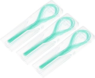 Healifty 105pcs Dental Floss Threaders Professional Dental Care Cleaner Between Teeth Cleaning Tools Set for Teeth Braces Bridges