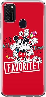 ERT Group Handyhülle für Samsung M21 Original und offiziell Lizenziertes Disney Muster Mickey & Minnie 011 optimal an die Form des Handy angepasst, hülle aus TPU