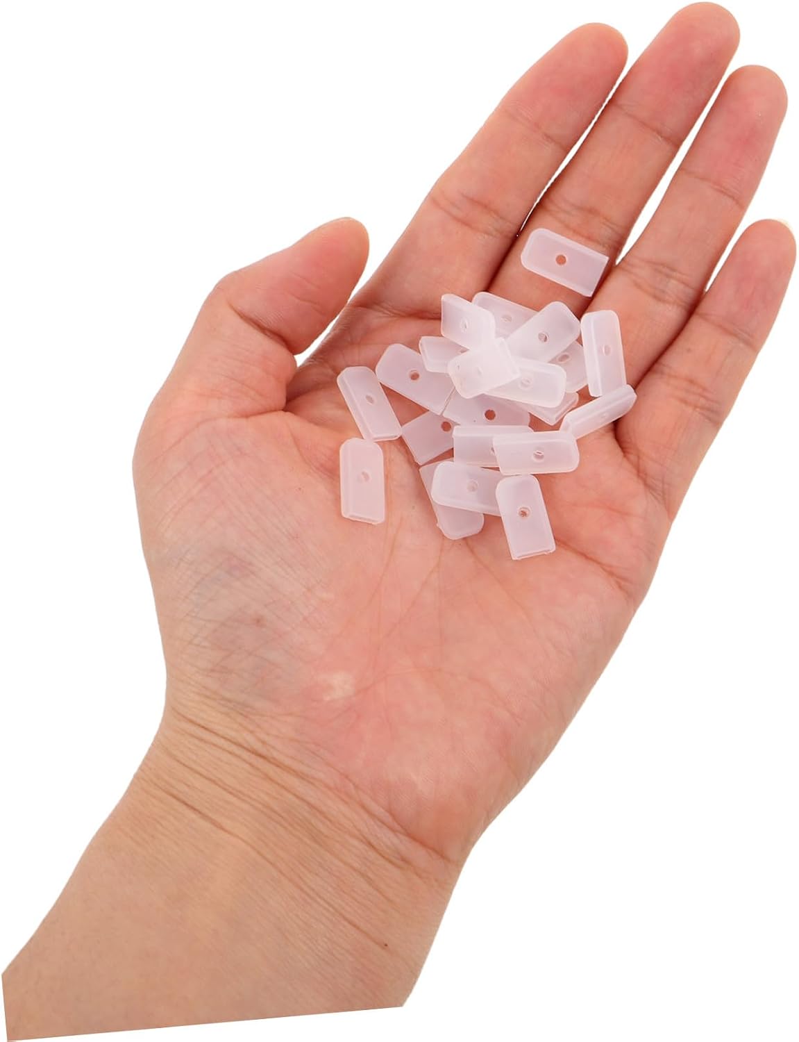 Sosoport 200pcs 6mm Bridal Corset Boning Caps for Wedding Dress Sewing, DIY Corset Strip Bone Tips, Garment Boning End Caps for Bridal Gown Construction and Costume Making