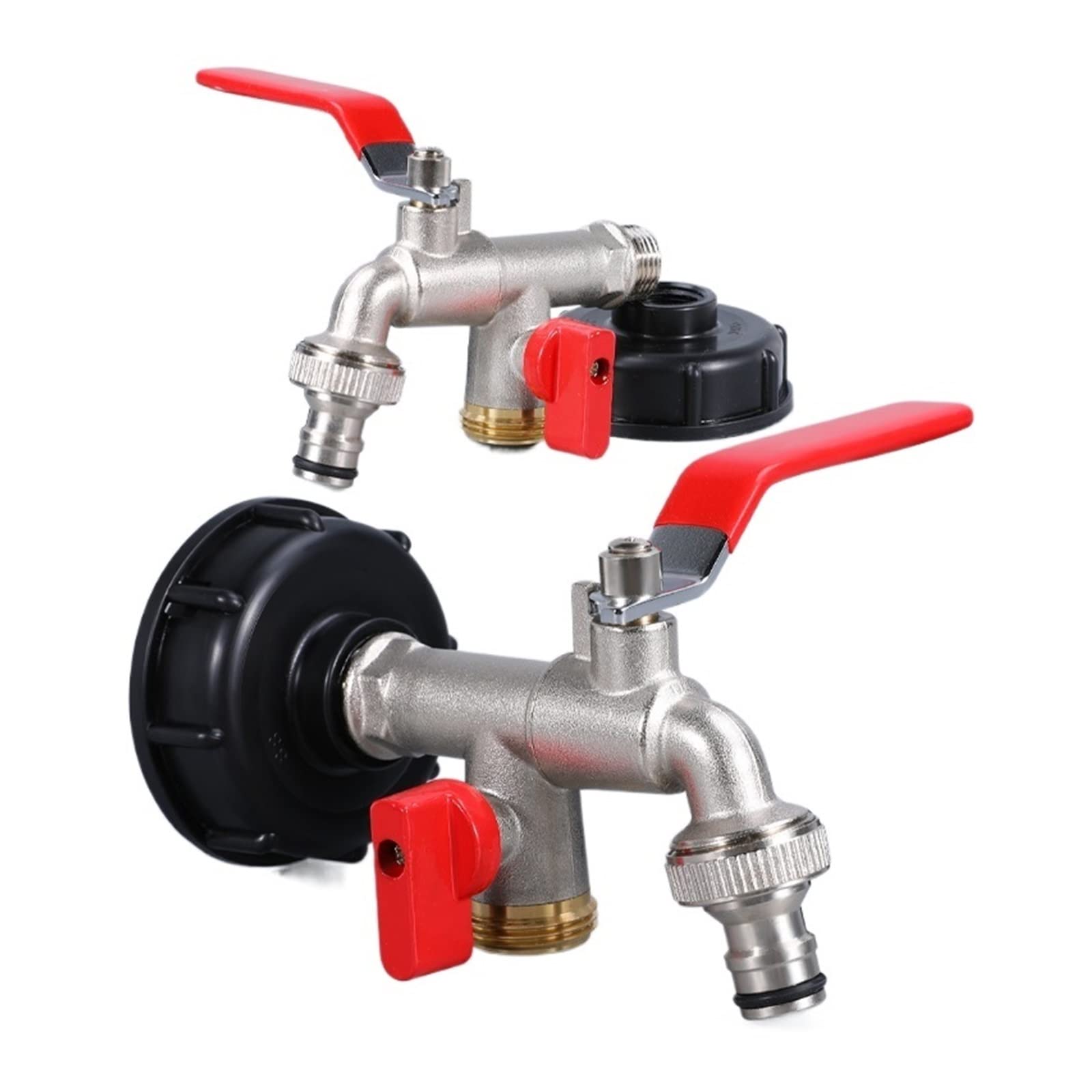 Resistir Extremos de Alta presión y Temperatura Adaptador de Tanque S60 * 6 IBC, Grifo de latón, Herramienta de riego for jardín doméstico, Conector de Manguera, 1 Uds. (Color : 2)