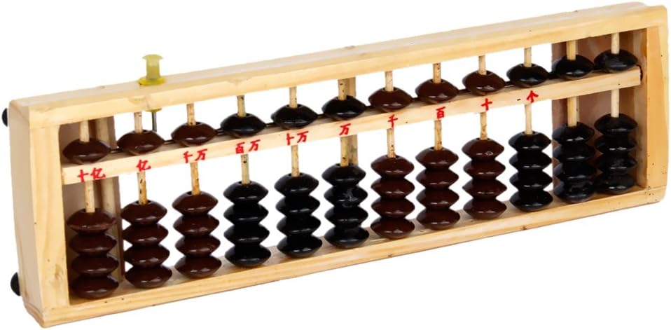 Wooden Abacus Arithmetic Soroban Calculating Tool