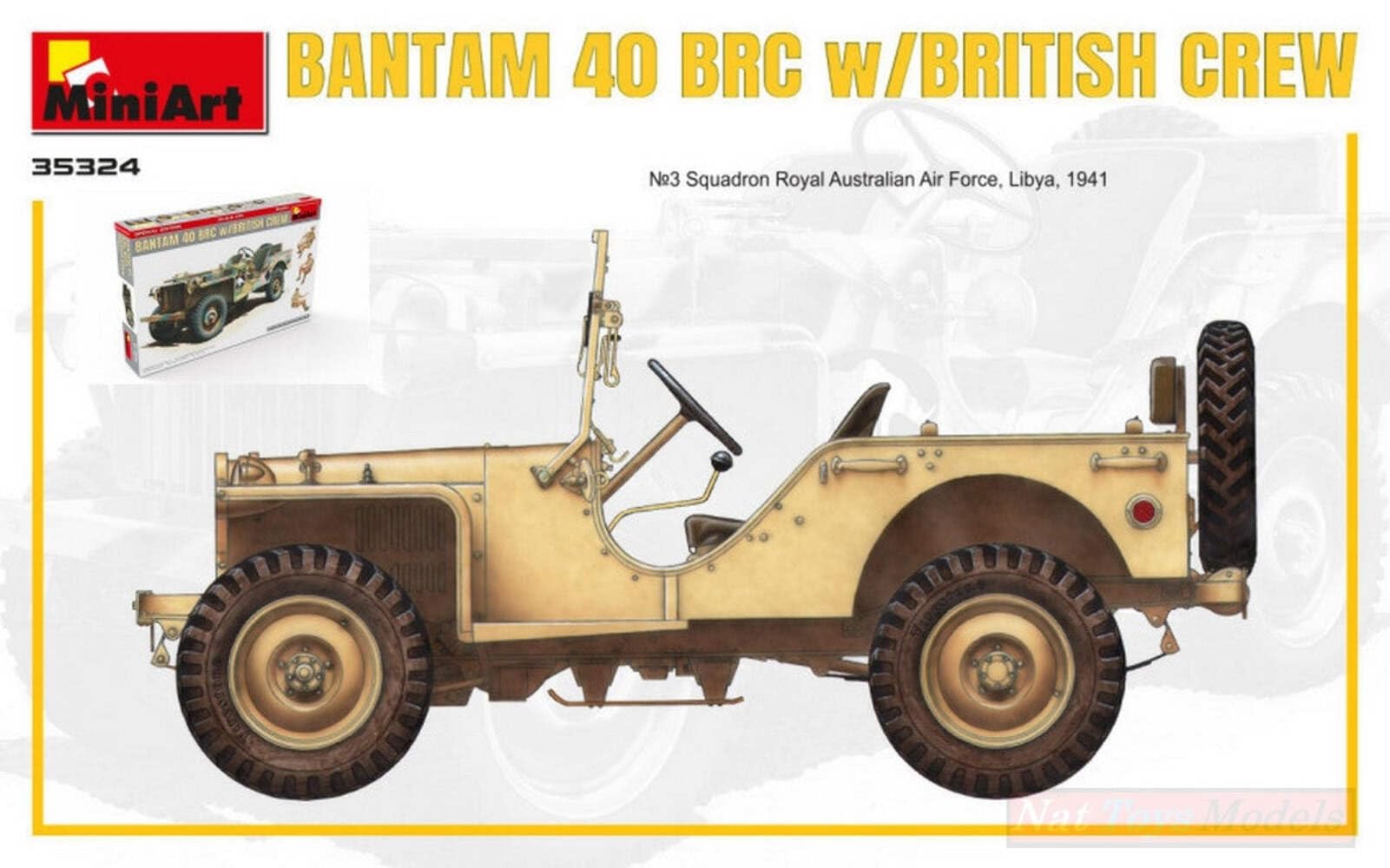Miniart KIT DA MONTARE IN SCALA COMPATIBILE CON BANTAM 40 BRC W/BRITISH CREW KIT 1:35 MIN35324