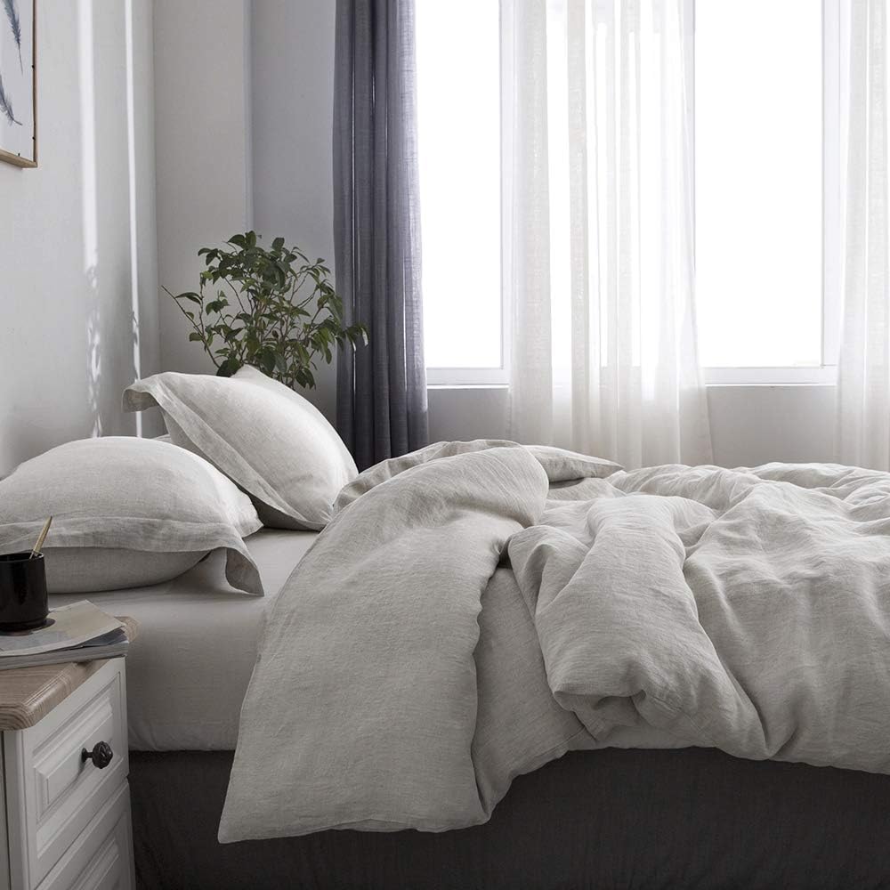 ๐ฅ Hot Deals Simple&Opulence 100% Linen Duvet Cover Set with Washed-French Flax-3 Pieces Solid Color Basic Style Bedding Set-Breathable Soft Comforter Cover with 2 Pillowshams(King,Linen) Best Deal Product Simple&Opulence 100% Linen Duvet Cover Set with Washed-French Flax-3 Pieces Solid Color Basic Style Bedding Set-Breathable Soft Comforter Cover with 2 Pillowshams(King,Linen)