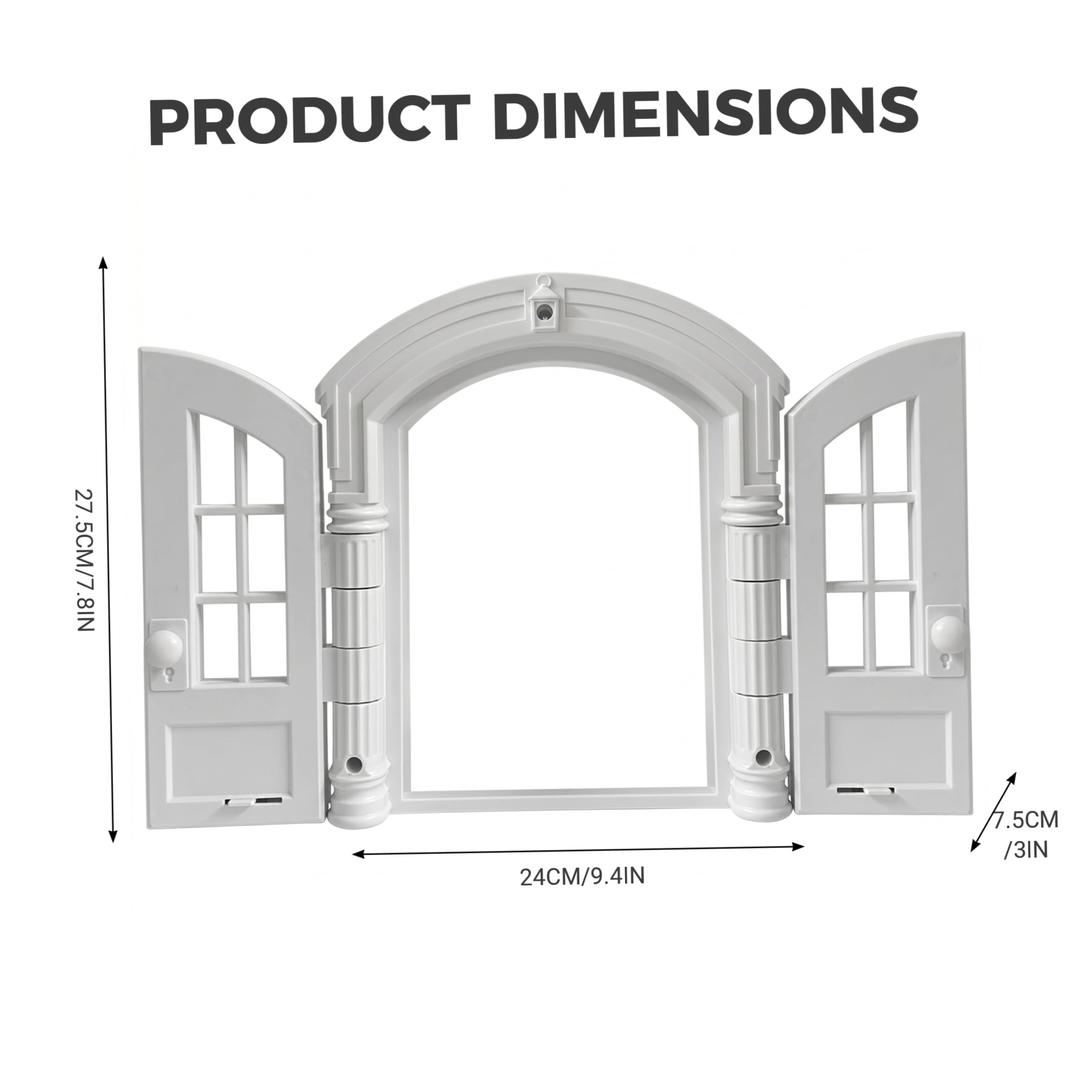 Porte intérieure pour chat, porte intérieure pour chat sans rabat pour chats et petits chiens, portes sécurisées et verrouillables pour animaux de compagnie, blanc, 9, 45 × 10, 83 × 2, 83 pouces, fou