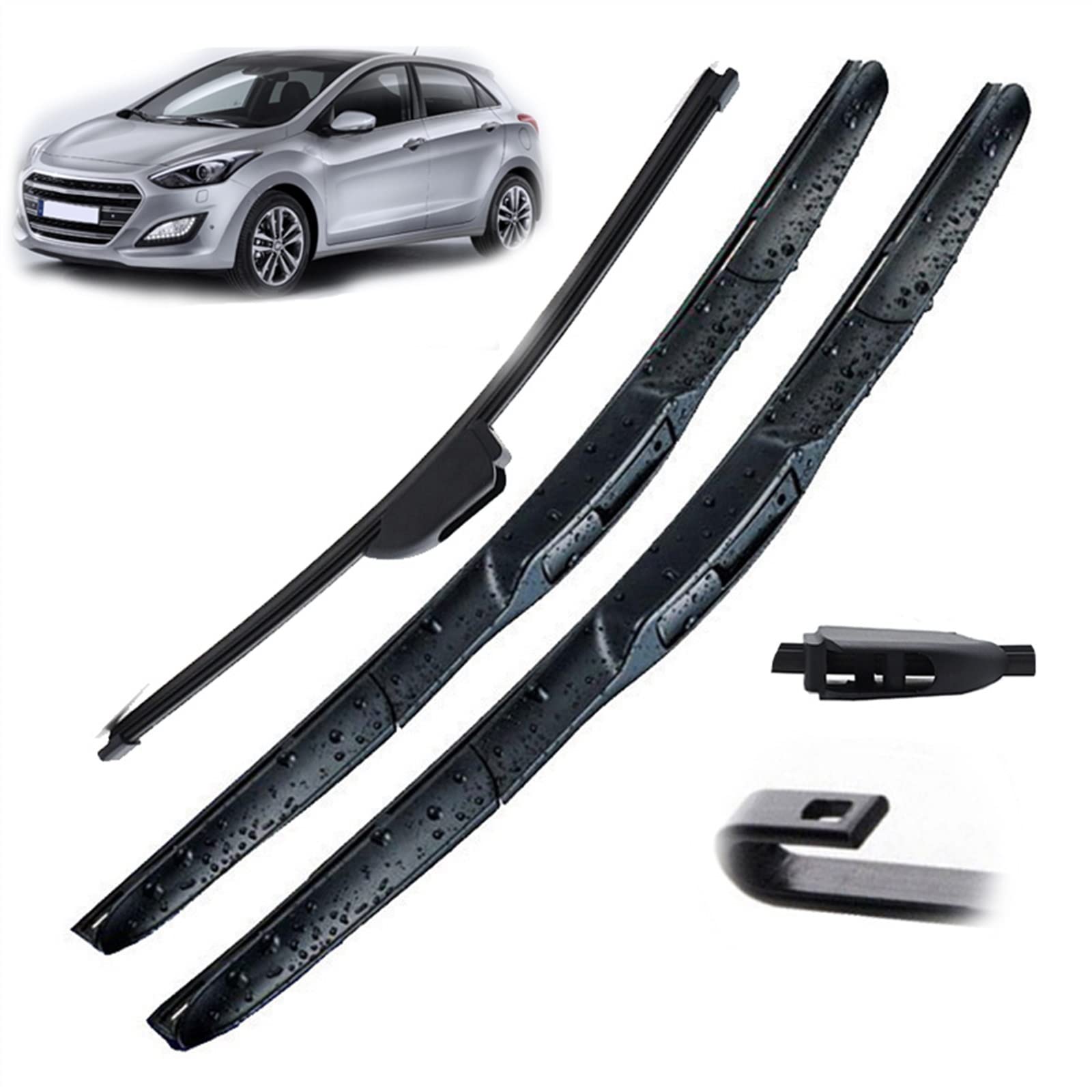WITTSY Parti Tergicristalli 26 "14" 13 "Spazzole Tergicristallo Parabrezza per Hyundai per Elantra GT 2012 2013 2014 2015 2016 2017 Anteriore Posteriore Tergicristallo