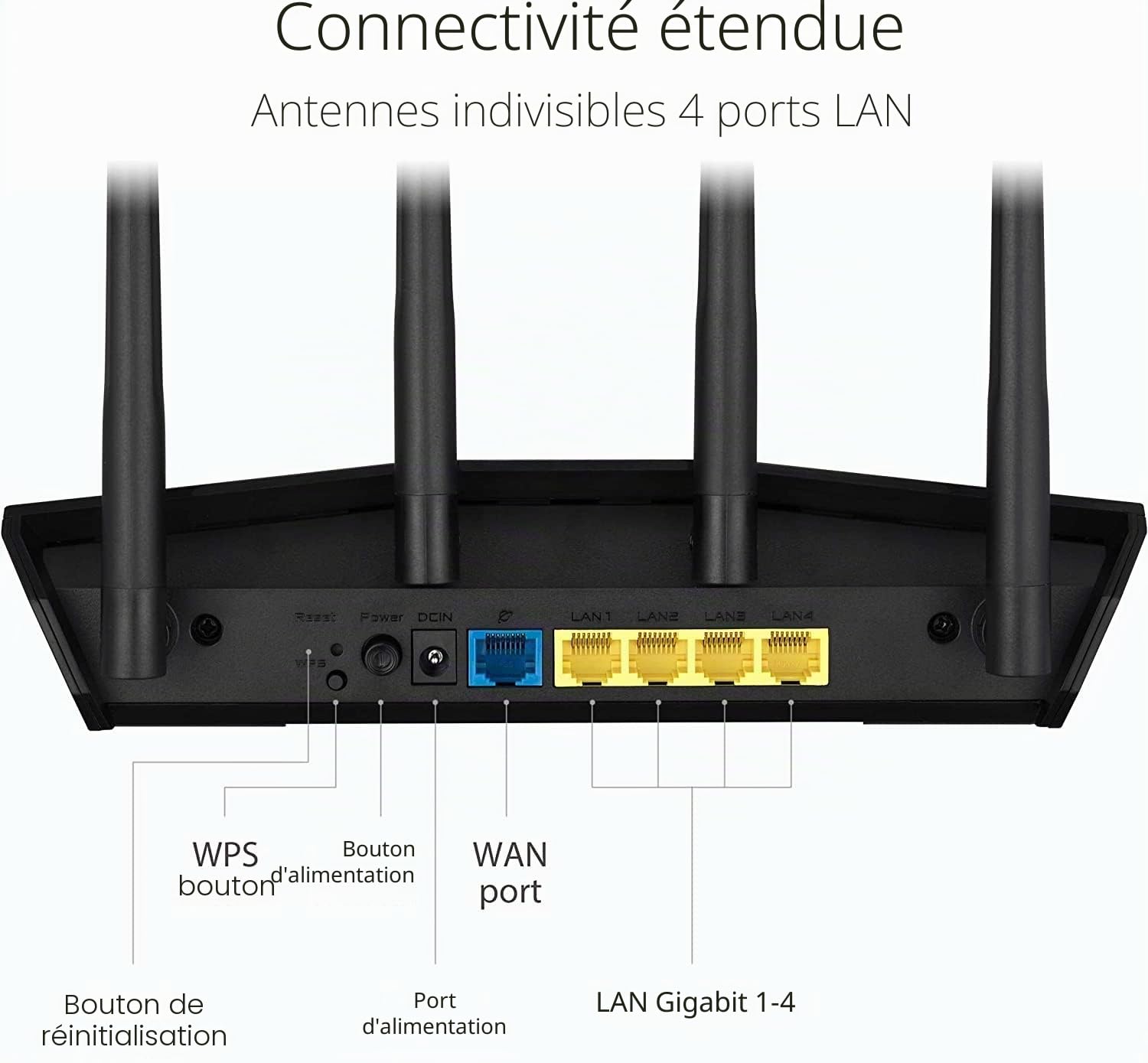 ASUS Rt-Ax57 Wireless Router Gigabit Ethernet Dual-Band, W128291859 (Gigabit Ethernet Dual-Band (2.4 Ghz / 5 Ghz) Black)