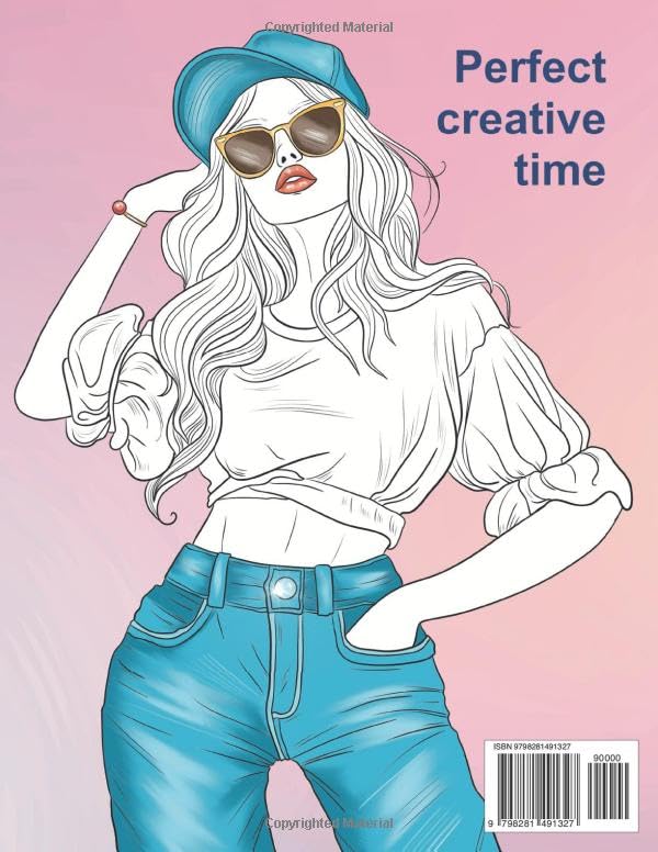 Fashion Coloring Book: Cute dresses & modern trend for kids, teens & women - Image 2