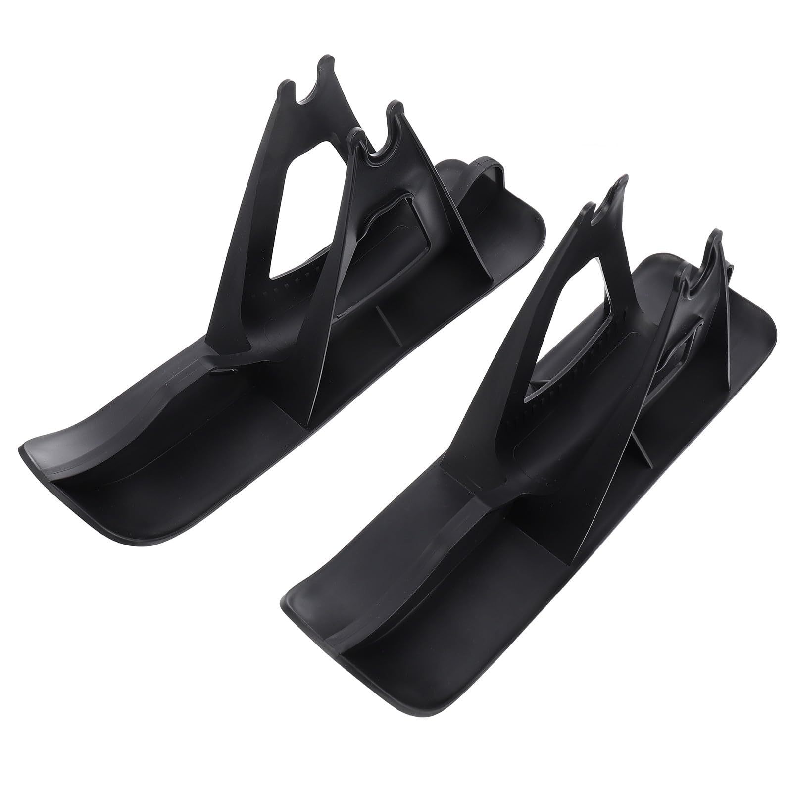 Alasum 2pezzi Sci per Bici Bilanciata Bambini 13-15 Pollici in Plastico con 4 Fascette Nero Accessorio per Protezione e Allenamento Invernale
