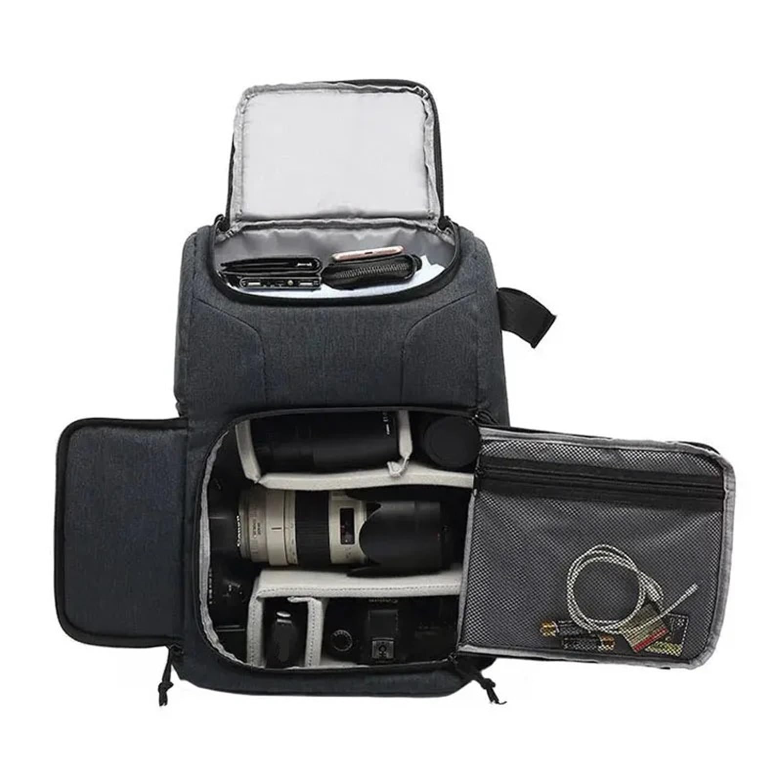 Borsa Fotografica Impermeabile Zaino for Fotocamere Adatta for Canon Nikon Sony Xiaomi Laptop DSLR treppiede Custodia for Obiettivo Borsa Video Borsa per Fotocamera(Red)