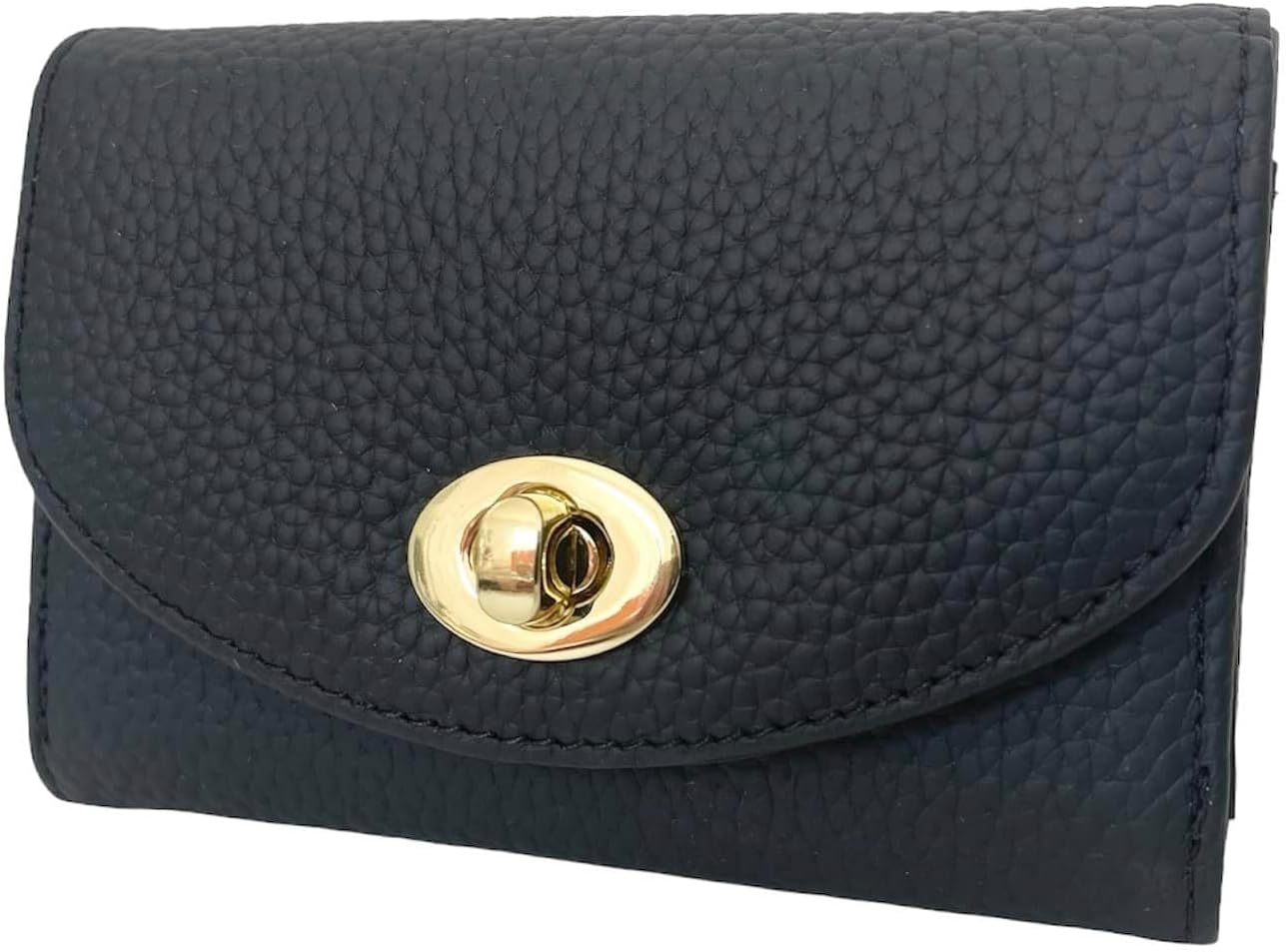 Luxury Quilted Leather Card Holder Credit Card Holder Small Compact Wallet Coin Purse Business Card Holder Gift for Women Gift for Girl (Lychee Black)