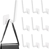 Vista 1 de Pack of 10 Wall Mounted Hat Hooks/Hat Rack Baseball Caps/Holds 10+ Hats/L-Shaped Hat Rack Baseball Caps/Modern Wall Mounted Hat Rack Closet Organizer