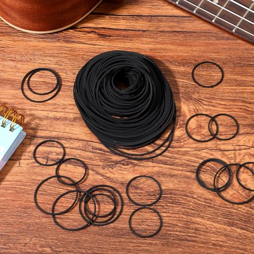 Qianyu 200 Stück Recorder Gummiriemen 40–135 mm Kassettenrecorder Reparatur Wartung Kassettenmaschine Vierkantriemen für DVD-CD-LD-VCR Repeater Walkman Laufwerke (1 mm Breite)