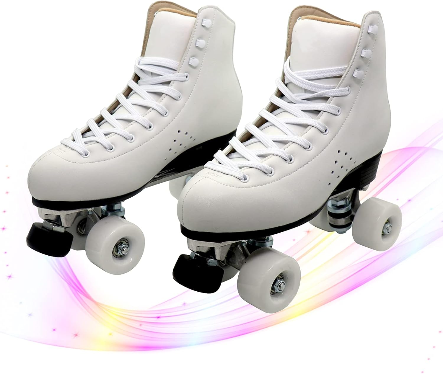 クラシックな2列のハイトップスケート子供学生大人のローラースケートローラースケートアウトドアスポーツスケートベストチョイス ユニセックス初心者向けギフト おすすめ特集