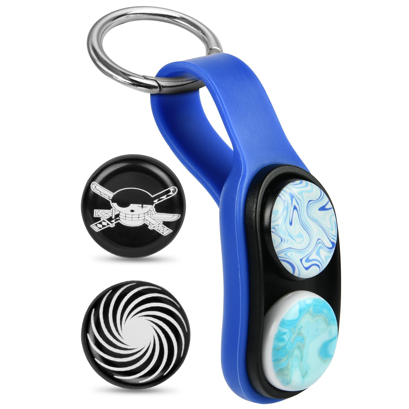 OSDUE Magnetyczna zabawka fidget, magnetyczna zabawka pop-up, dla dzieci i dorosłych, zabawki do budowania strachu, zabawki fidget, prezent dla dzieci i dorosłych (niebieska)