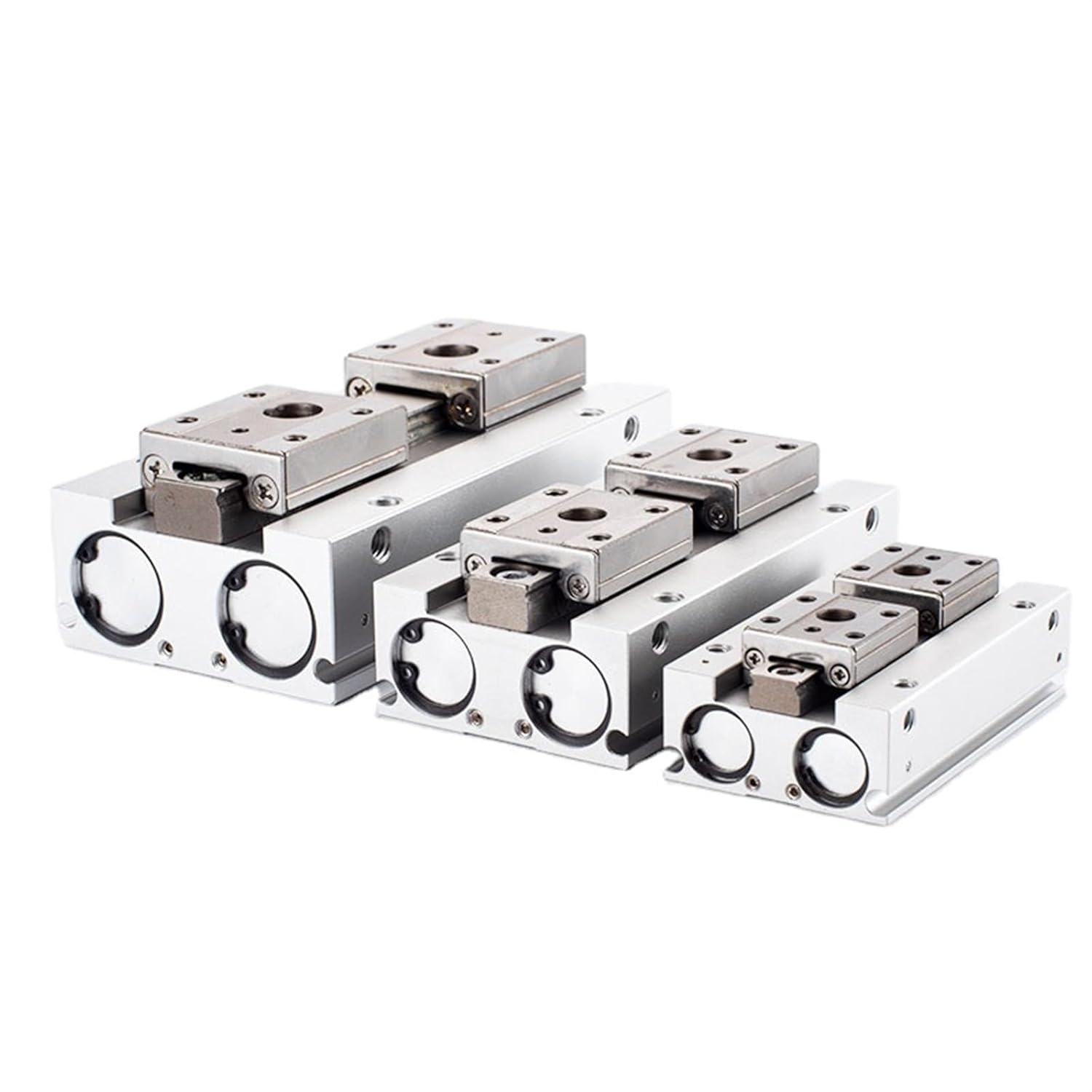 1pcs MHF2 Series Good Performance Double Acting Low Profile Air Pneumatic Hydraulic Cylinder(MHF2-12,DR)