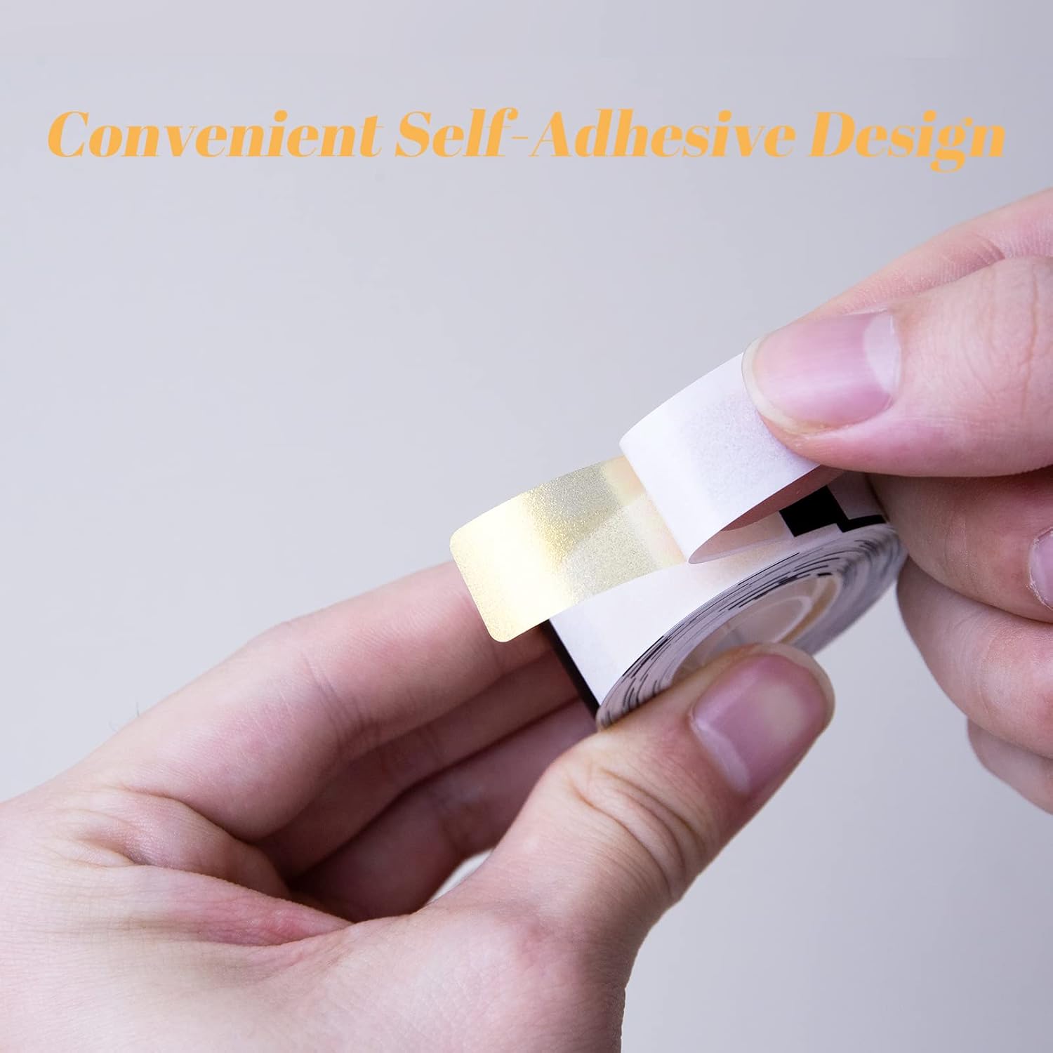 D30 Label Maker Tape Gold Glitter, StrongAdherence/Waterproof/Oil