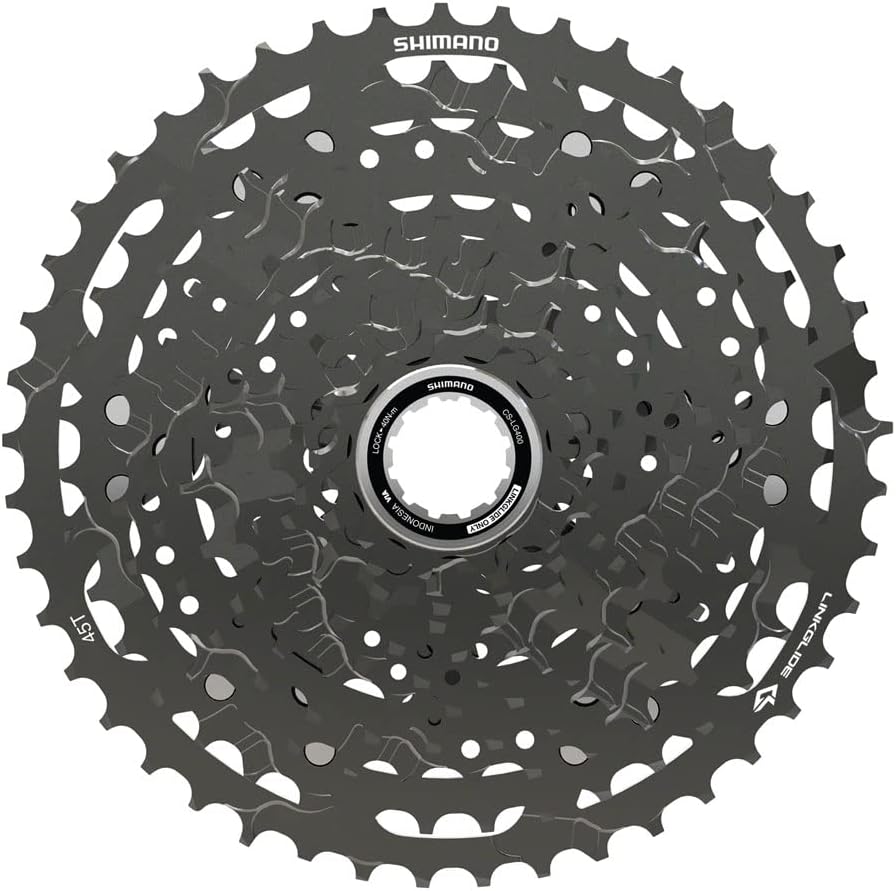 Shimano CUES CS-LG400-11 Cassette - 11-Speed, 11-45t, LINKGLIDE, Black