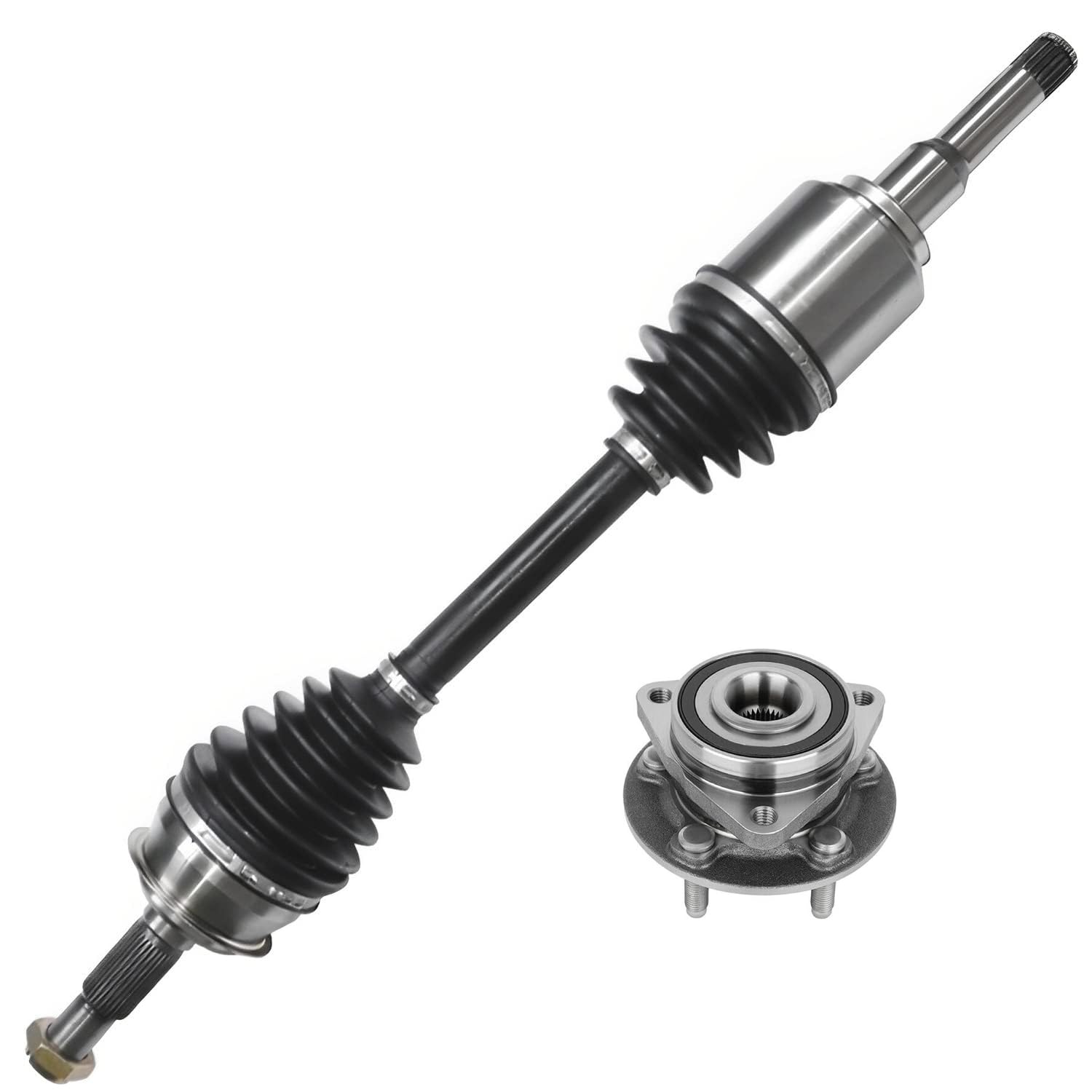 Detroit Axle - 2pc Front Left CV Axle Kit for 2016-2019 Chevrolet Cruze